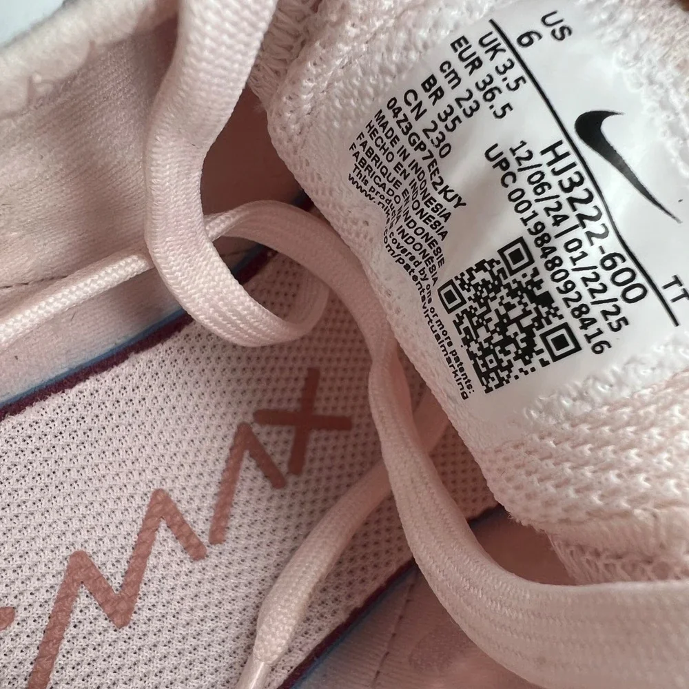 Nike Air Max 270 Womens 6 Pink Tan‎ Low Top Mesh Athletic Running Sneakers